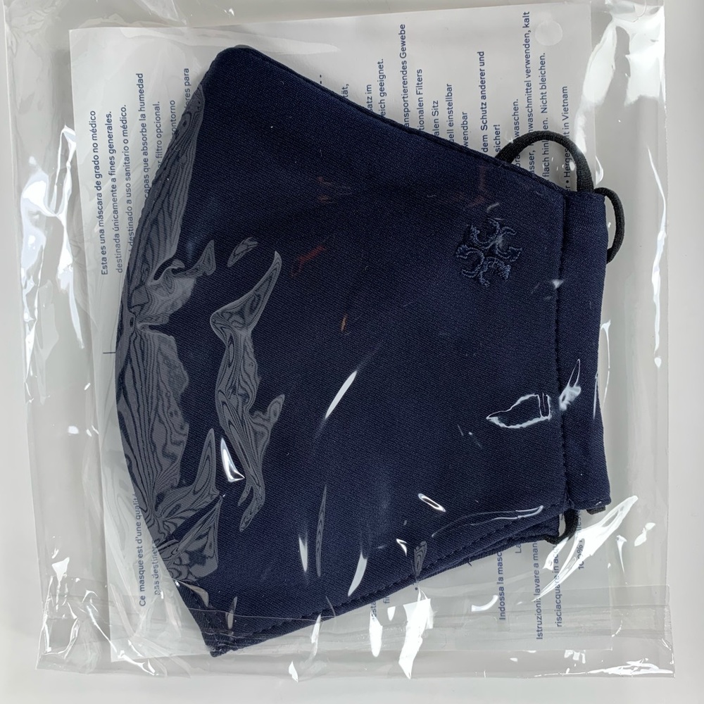 Tory Burch Designer Face Mask- Logo Solid …